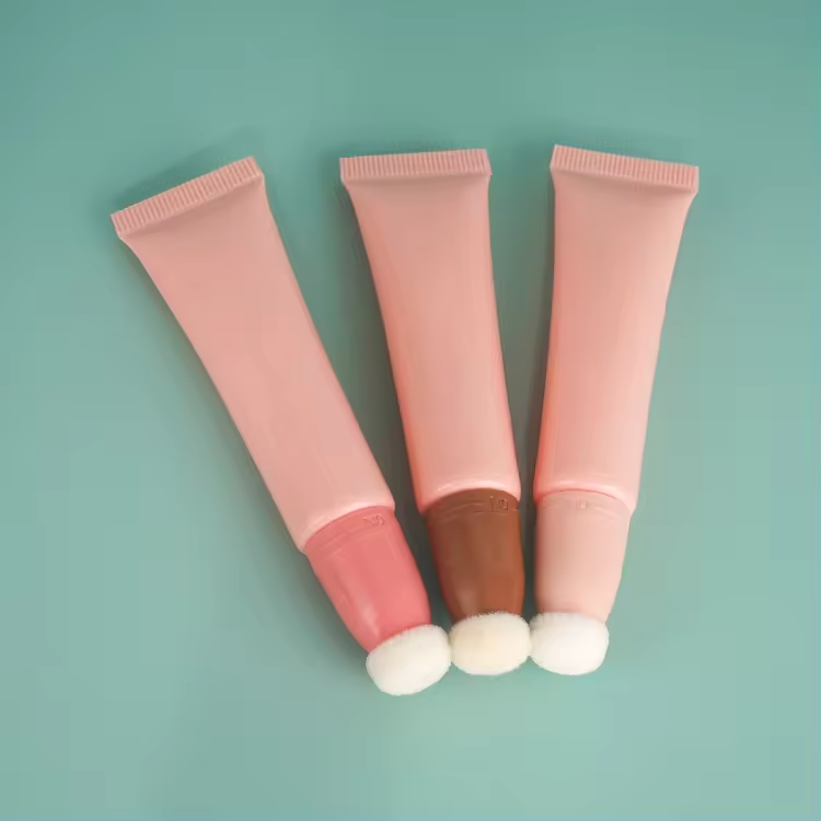10ml 15ml Makeup Packaging Plastic Cosmetic Concealer Blusher Tube With Sponge Applicator