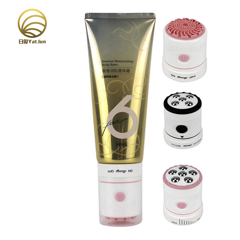 Factory Customized Empty Packaging Metal Aluminum Plastic laminated Tube Vibrating massage cap