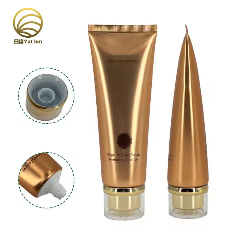 100ml facial wash aluminum Laminated plastic tube packaging with acrylic screw cap