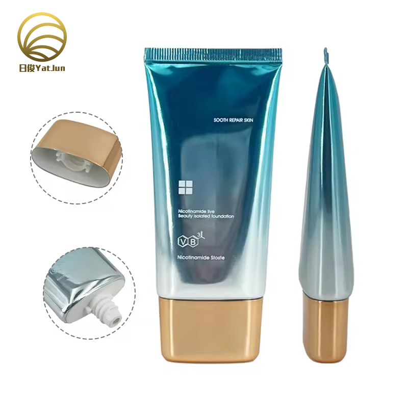 30ml 50ml plastic soft super oval tube  for sunscreen Aluminum Laminated plastic tube