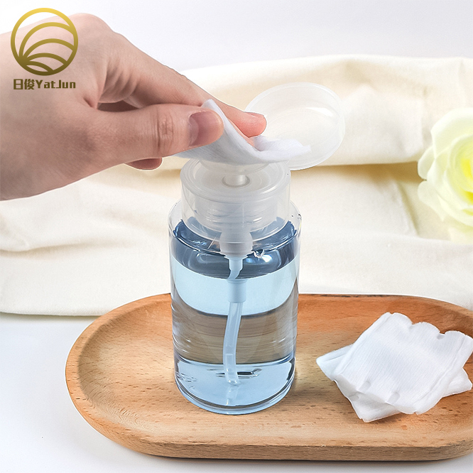 In stock 120ml 150ml 200ml 300ml clear nail Polish remover Toner Makeup remover pump plastic bottle