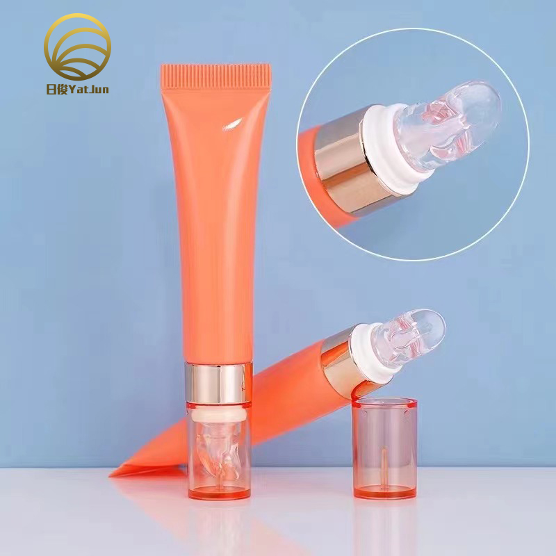 10ml & 15ml Empty PE Cosmetic Tubes with Silicone Applicator Cap – Refillable Skincare Packaging 