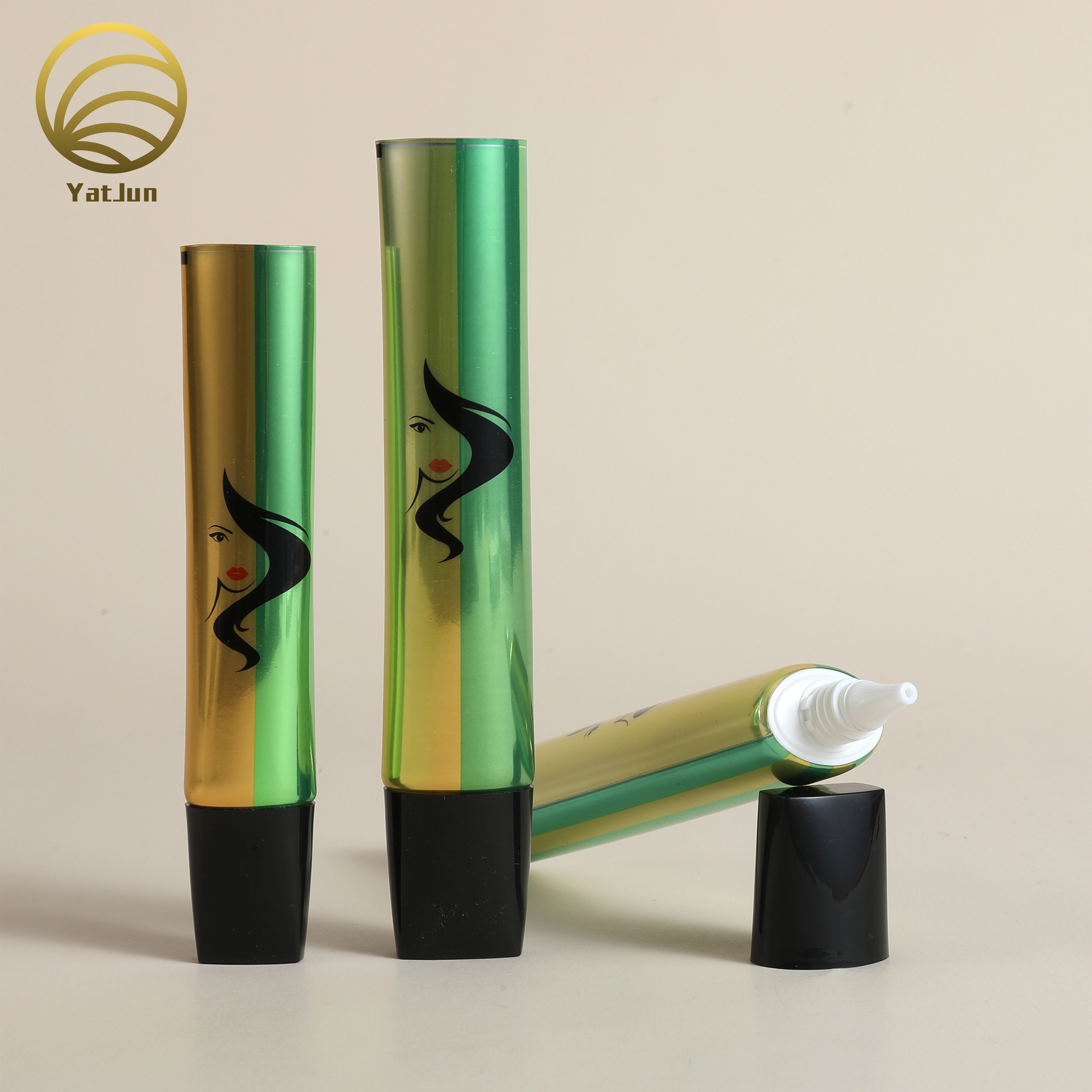 Custom 15ml/30ml  Aluminum Refillable Cos – Empty tubes with Nozzle Tip for Eye Cream & Face Cream