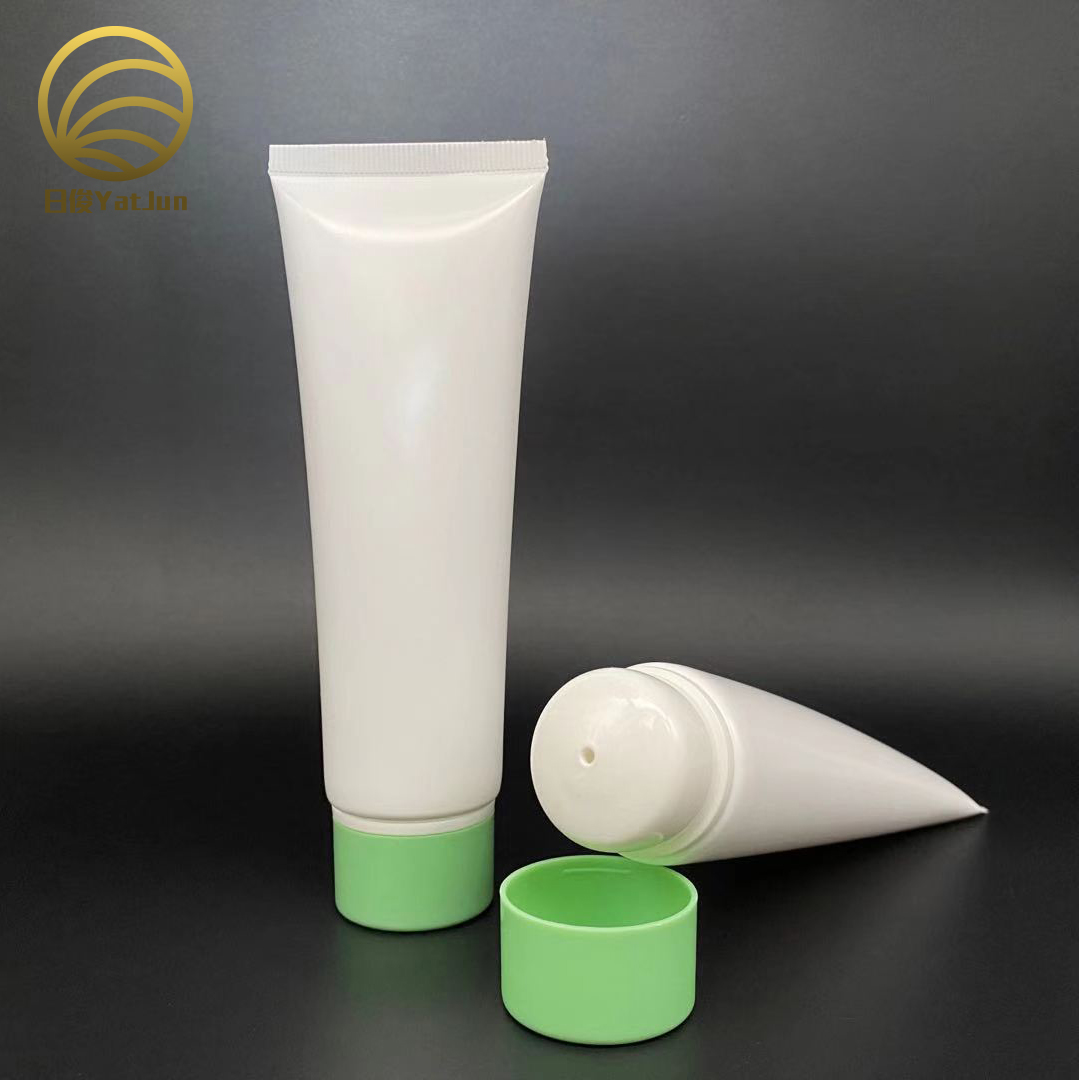 120g White/Black PE Cosmetic Tubes | Custom Cream Packaging for Moisturizers & Sun Protection