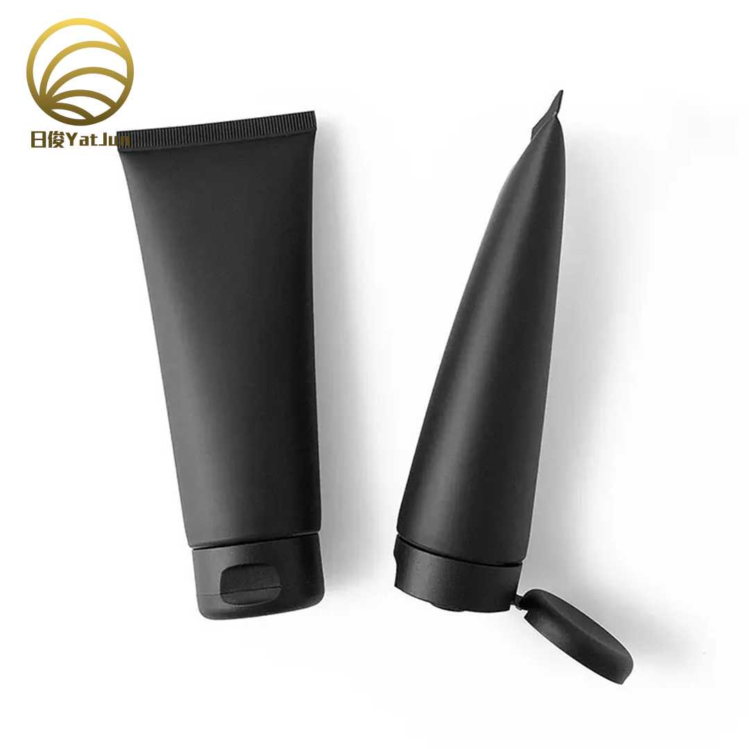 Matte Finish Black PE Tubes | 100-120ml Cosmetic Containers for Skincare Brands