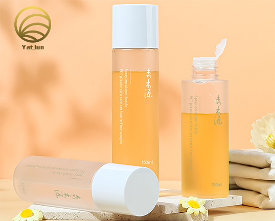 100ml & 150ml Skincare Bottle Set - Refillable Airless Lotion & Toner Containers