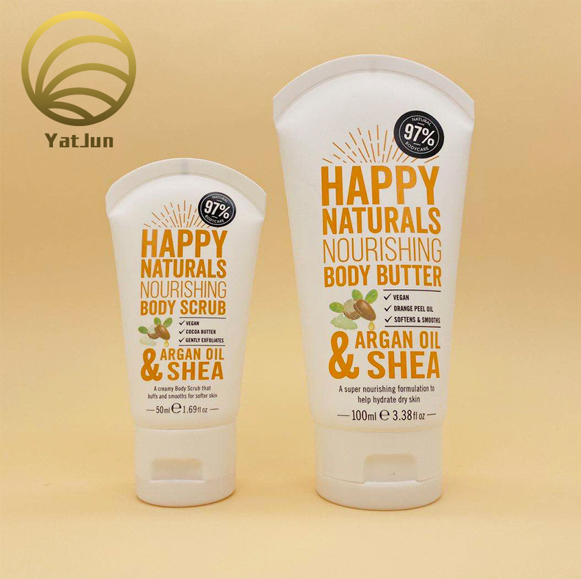 Luxury Body Scrub & Body Butter Set – 50ml & 100ml PE Tubes (Natural, Hydrating)