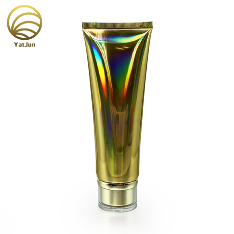 Holographic Laser Silver Cosmetic Tubes–Customizable Aluminum-Plastic Packaging for Face Wash&Clean