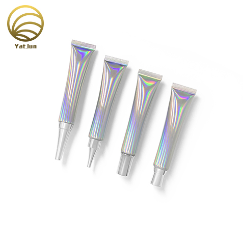 Premium 20g Holographic Squeeze Tubes – Silver Laser-Finish ALU Laminate for Lip Gloss & Eye Cream |