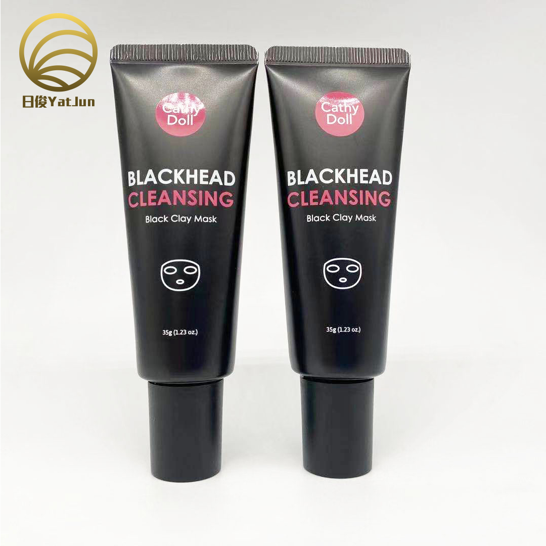 30-50ml Black Matte PE Tubes for Cleansing Masks - OEM Cosmetic Packaging | Factory Direct Wholesale