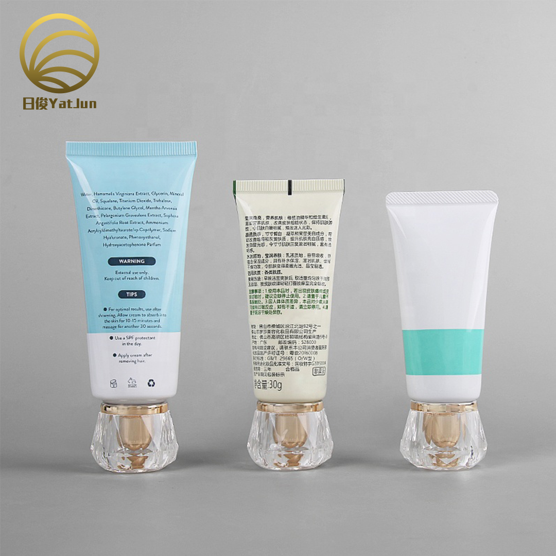 50-150g Cream White PE Tubes with Acrylic Caps-Multi-Purpose Packaging for Face/BodyCreams &Cleaners