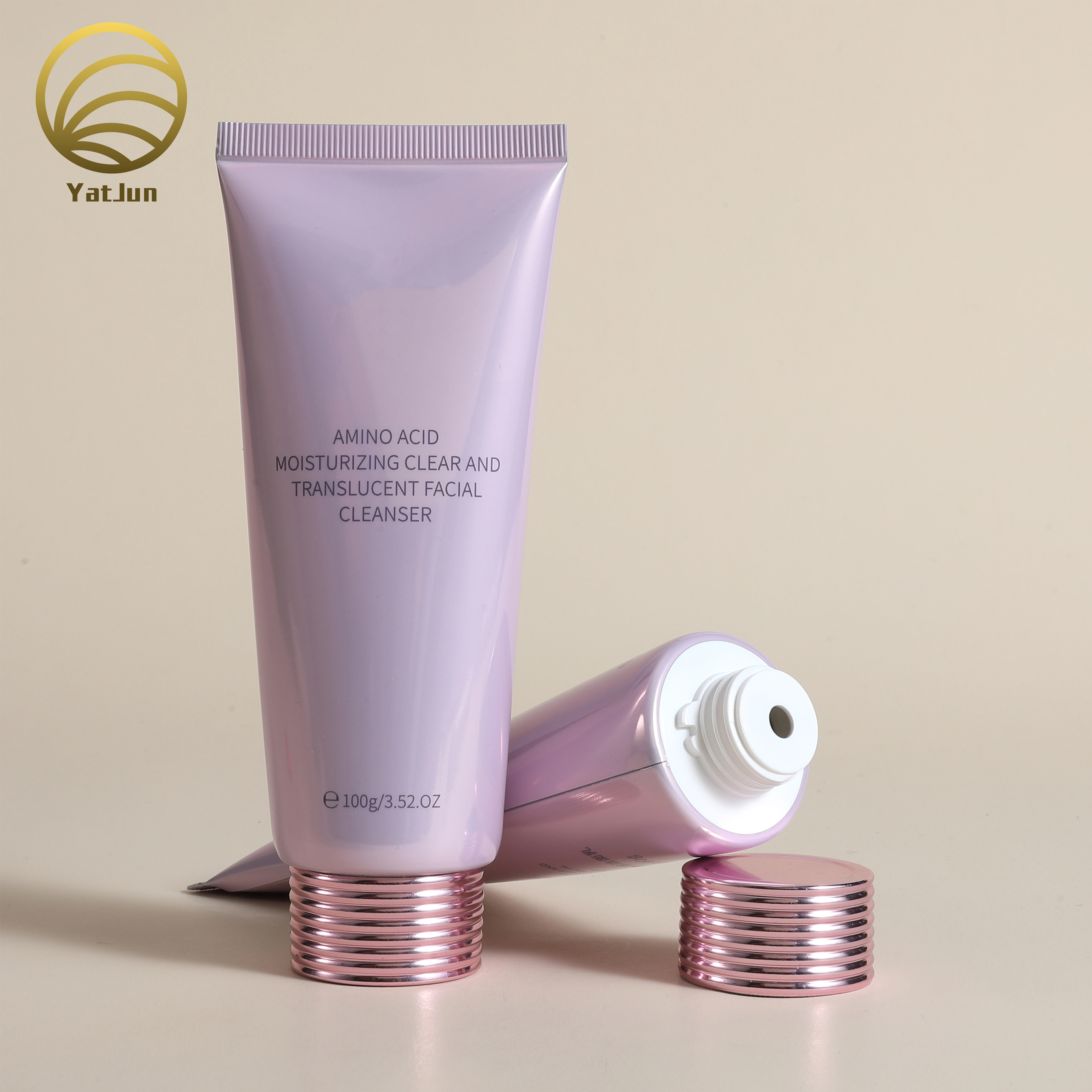 Luxury Aluminum-Plastic Tubes with Metal Caps-120-150ml Airless Packaging for Anti-Aging Creams&face