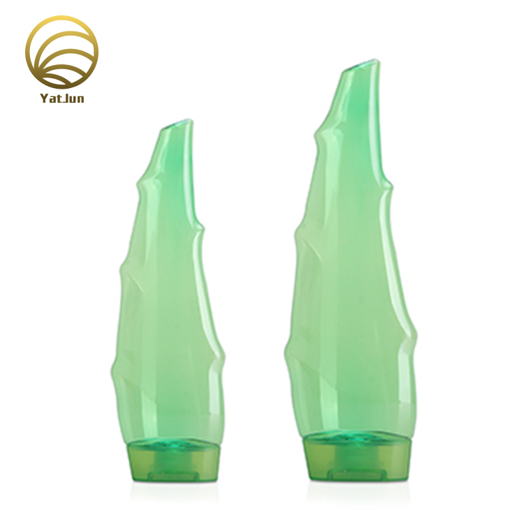 Premium Aloe Vera-Shaped PET Tube | 120g Semi-Translucent Moisturizing Lotion Packaging