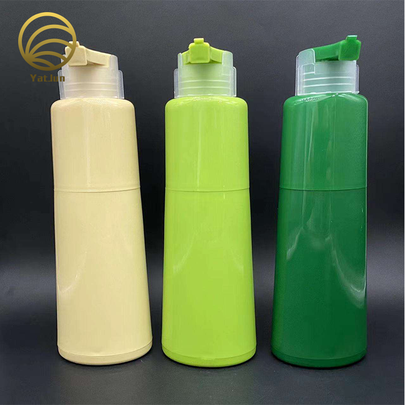 【OEM】2-in-1 Double Tube Hair Dye Bottle (200ml/300ml/400ml) | Salon-Grade PET | Custom Label 