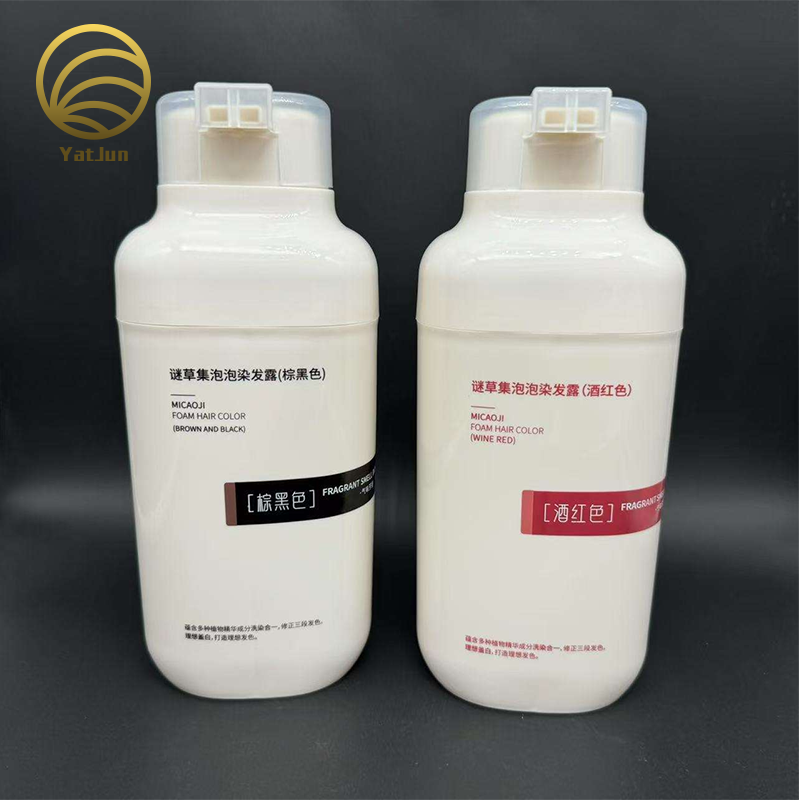 400ml 2-in-1 Hair Dye Shampoo Bottle | Dual-Chamber System & No-Leak Pump | Salon Results at Home