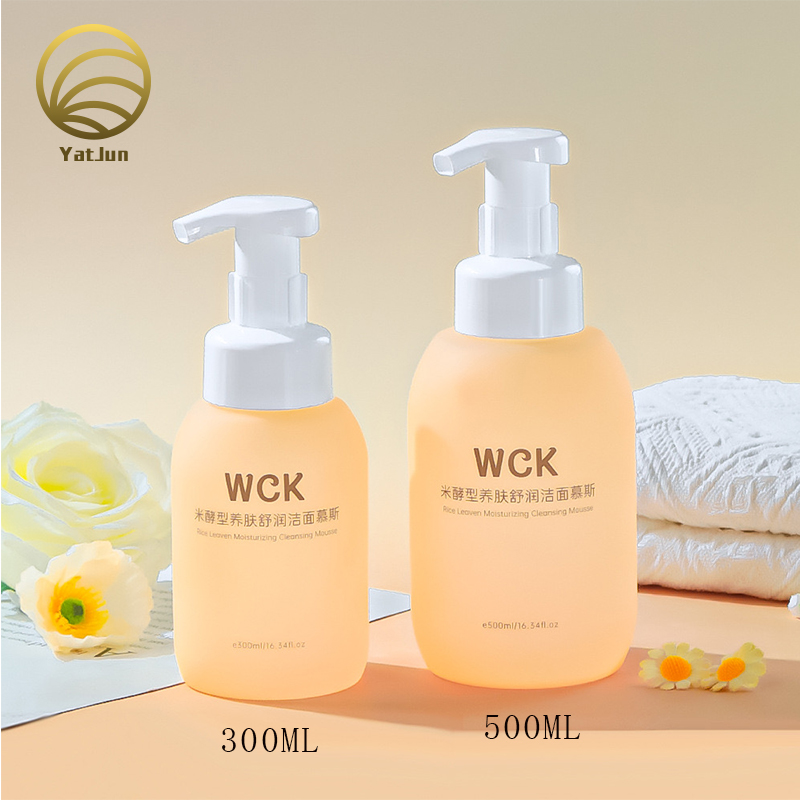 300ml/500ml Facial Wash Foam Pump Bottle | Premium PET/PP Material | Factory Direct Price 