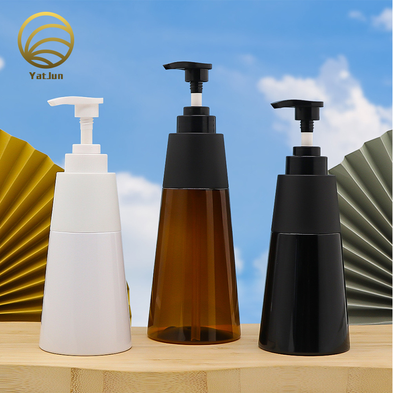 200ml/250ml Black Shampoo Pump Bottle Empty | Premium PET/PP Cosmetic Container