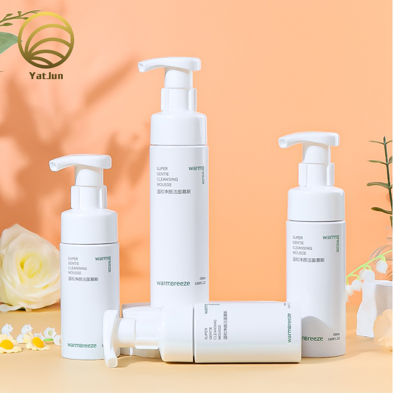 100ml-200ml Facial Wash Foam Pump Bottle | Rich Lather Dispenser | Premium PET/PP Material 