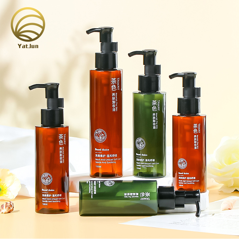 60ml-150ml Makeup Remover Oil Bottle | Luxury PET/Dropper Bottle | OEM Private Label & Low MOQ
