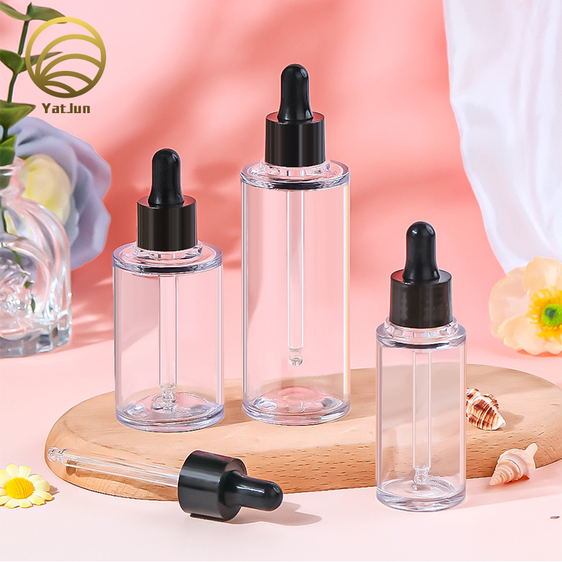 30ml-120ml Clear PET Dropper Bottles | Premium Serum & Essential Oil Packaging | OEM Customization