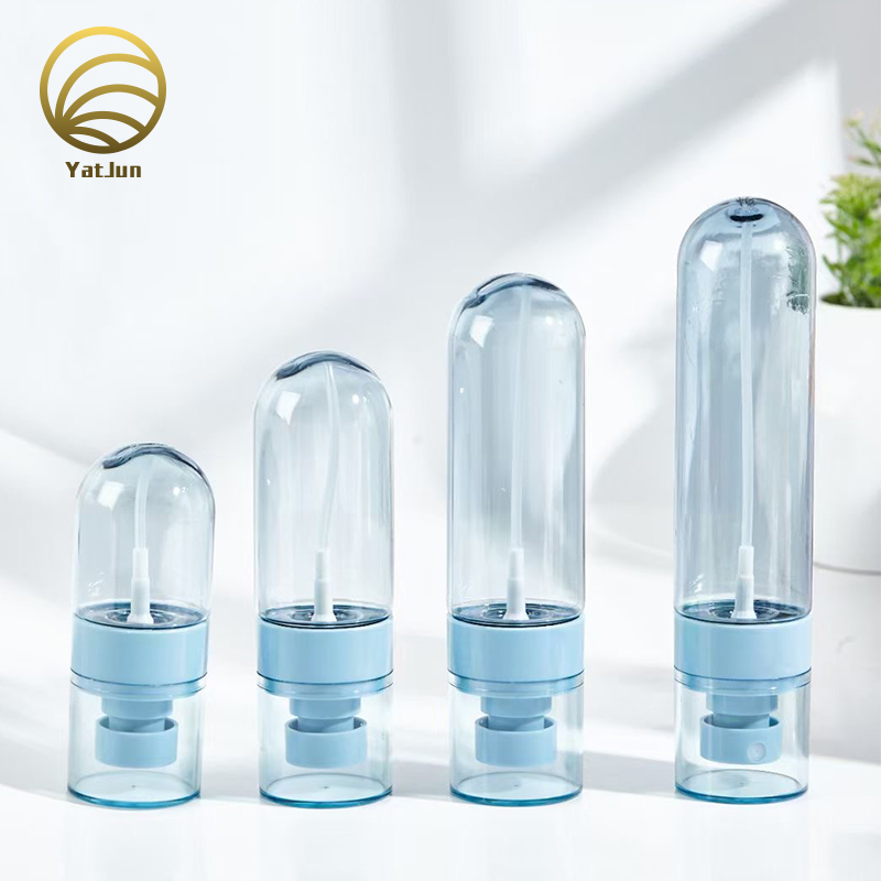 Clear Blue PET Spray Bottles 30ml/50ml/60ml/80ml/100ml | Fine Mist Pump | Custom Logo Printing