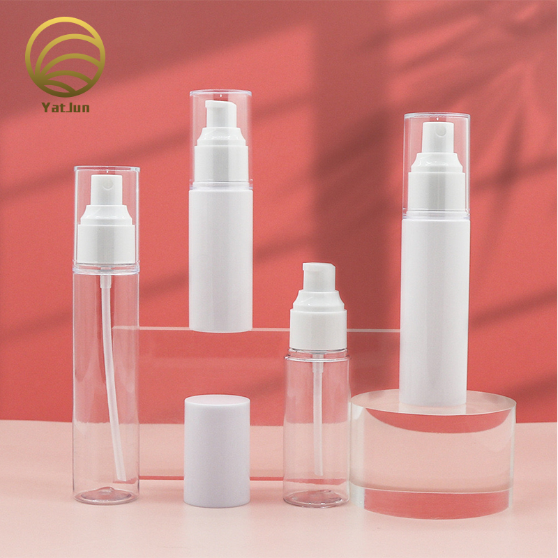 30ml-80ml PET Bottle with Pump | Lotion/Spray Cap Options | Luxury Cosmetic Packaging | OEM Service