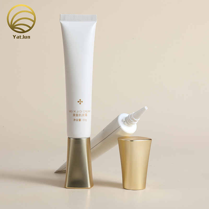 Premium Nozzle-Lip BB Cream Tubes with Zinc Alloy Metal Cap | Airless Pump Packaging 