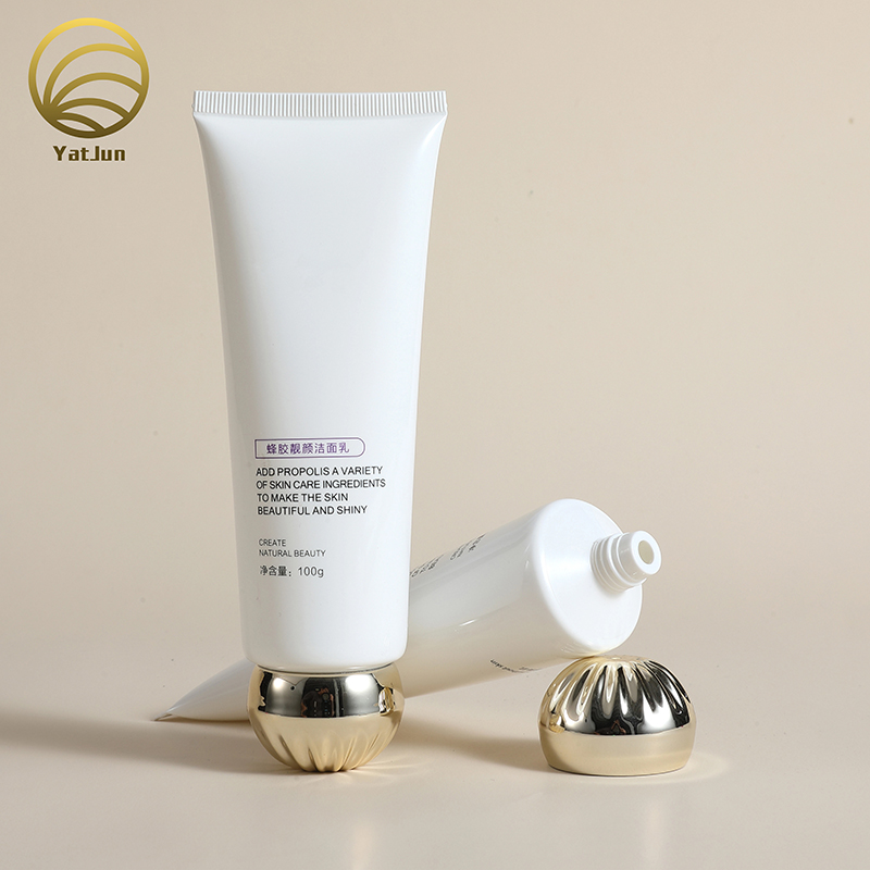 100g Plastic Cream Tubes with Metal Lid-Leak-Proof Cosmetic Packaging for Face/Lotion/BalmCustomlogo