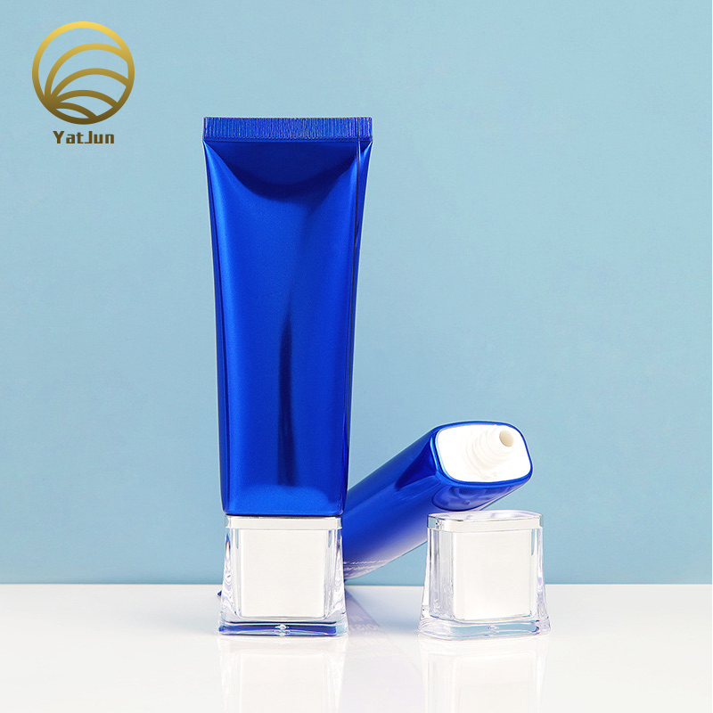 D30 Square-Oval Tube with Acrylic Cap | Face Wash & Body Lotion Packaging | OEM Custom Printing
