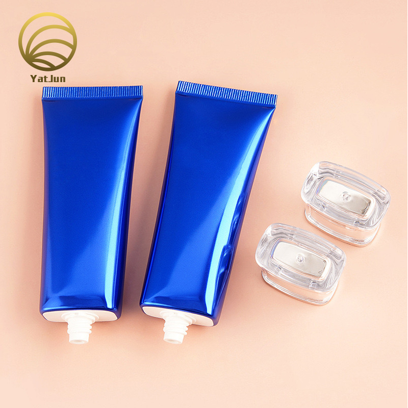 D30 Square-Oval Tube with Acrylic Cap | Face Wash & Body Lotion Packaging | OEM Custom Printing