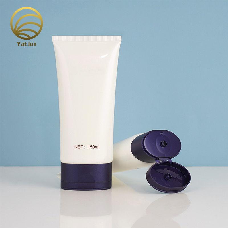 150ml Oval Cosmetic Tube with Flip-Top Cap | Leakproof Lotion Packaging | OEM Private Label