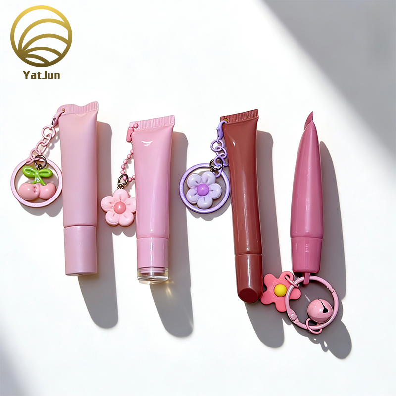 5ml Lip Gloss Tube with Hanging Charm & Screw Cap-Perfect for DIY & Branding,Mini, Refillable 